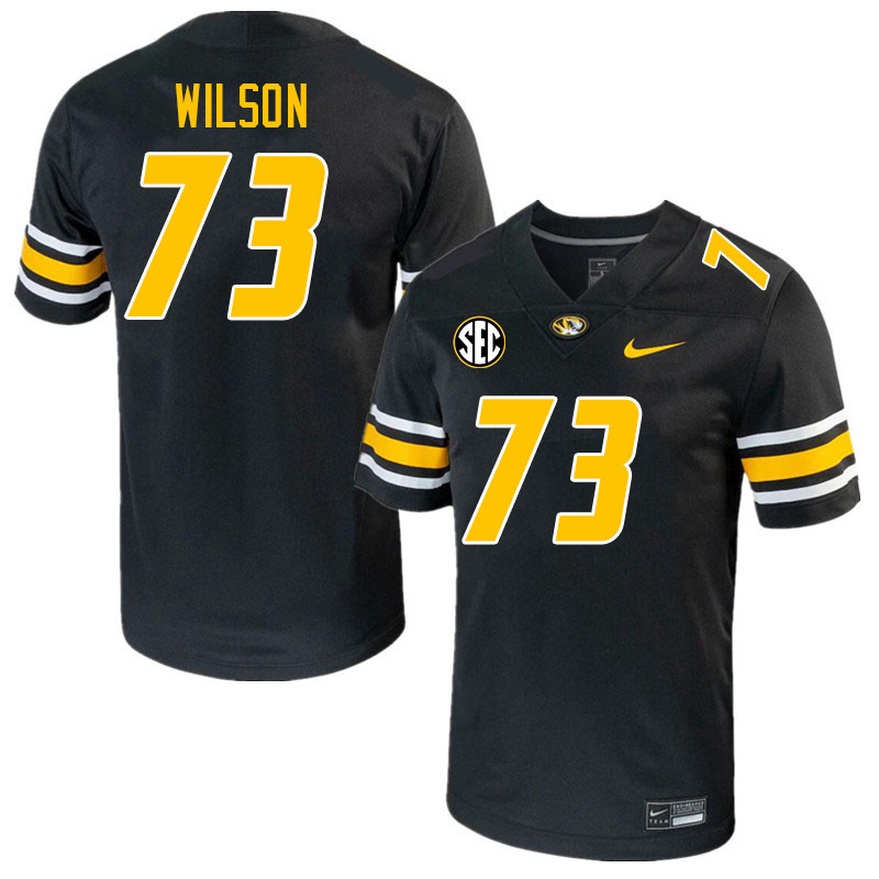 Men #73 Tristan Wilson Missouri Tigers College 2023 Football Stitched Jerseys Sale-Black